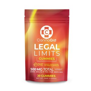CannaAid Legal Limits D9/THC 500MG Gummies Variety Flavor Mix